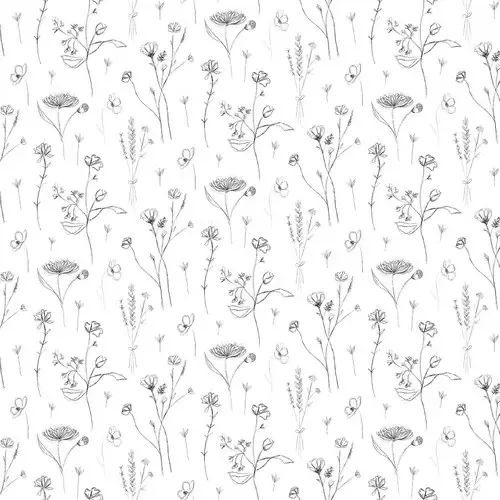 Royal Jelly in White Sketched Floral by Blank 2852-01