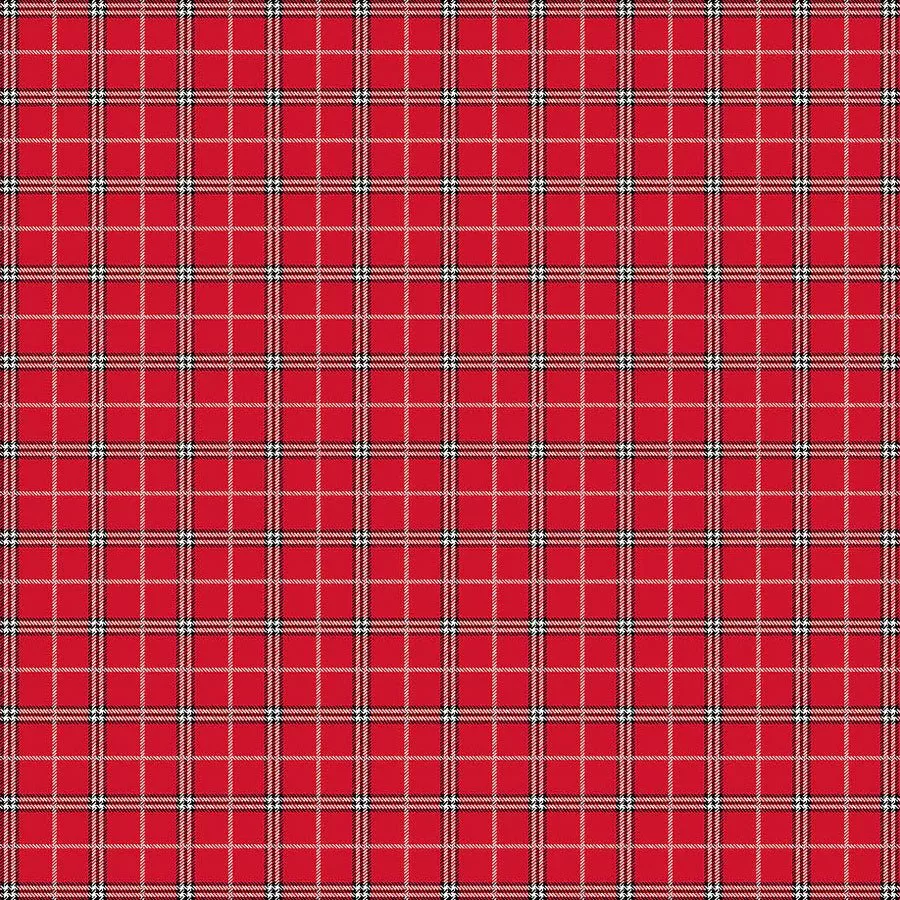 Rudolph The Red-Nosed Reindeer Plaid Red