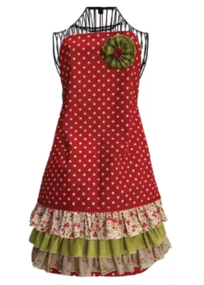 Ruffled Tea Towel Apron (Downloadable Sewing Pattern)