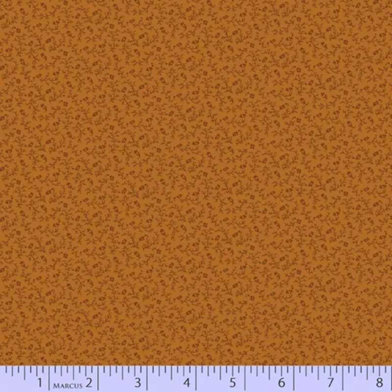 Rust Bittersweet - Marcus Fabrics Cheddar & Chocolate R170738-0128