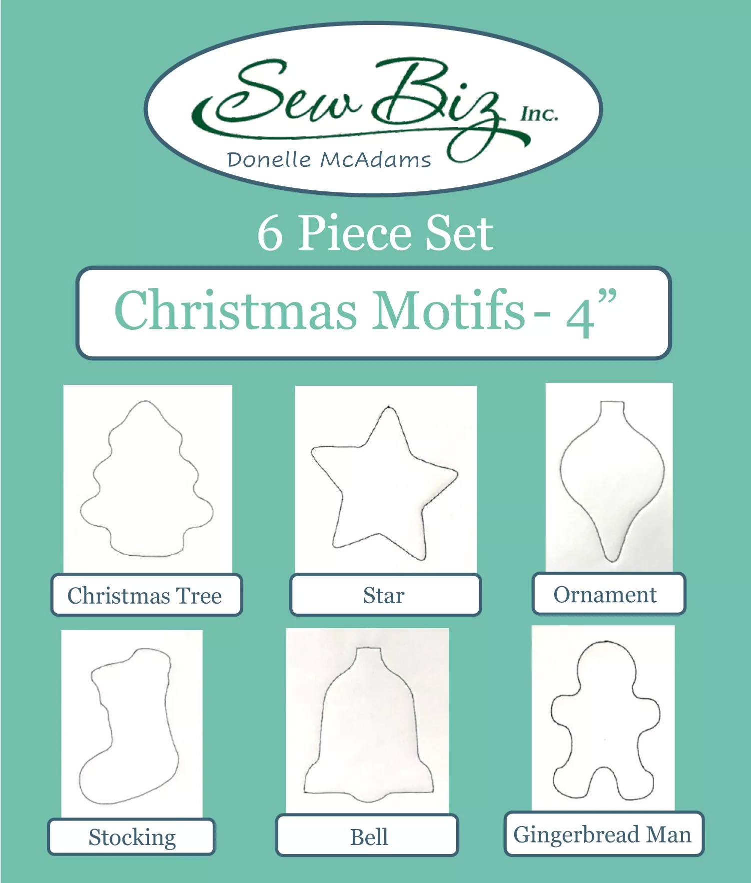 S/B–Christmas Motif Templates LONG ARM