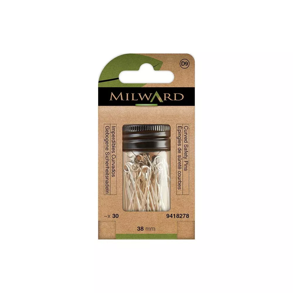 Safety Pins - Curved #2 / 38mm 30 Count by Milward