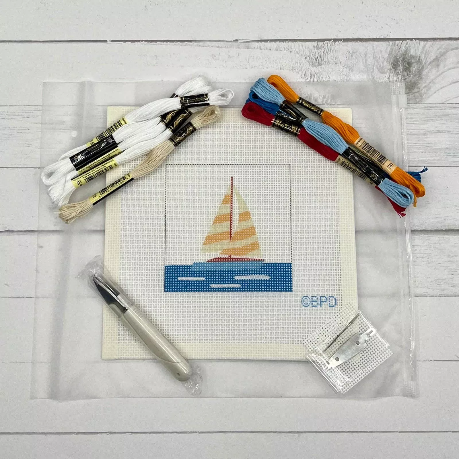 Sailboat Needlepoint Kit