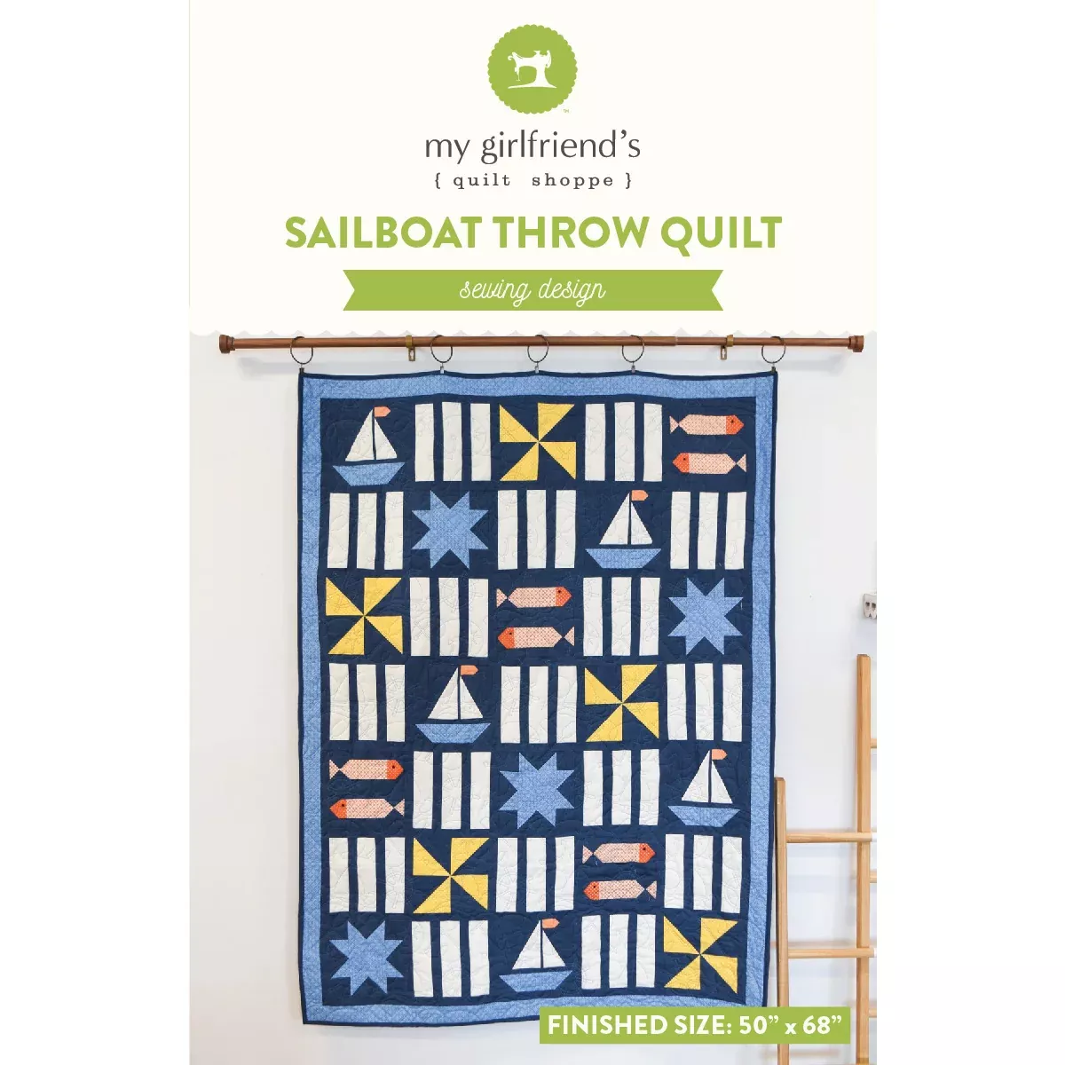 Sailboat Throw Quilt (Downloadable Pattern)