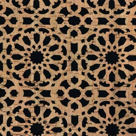 Sallie Tomato Pro Lite Cork Mandala Black 1/2 yard