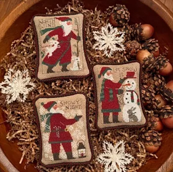 Santas Revisited XIII : Cross Stitch Pattern - #25-2501 - The Prairie Schooler