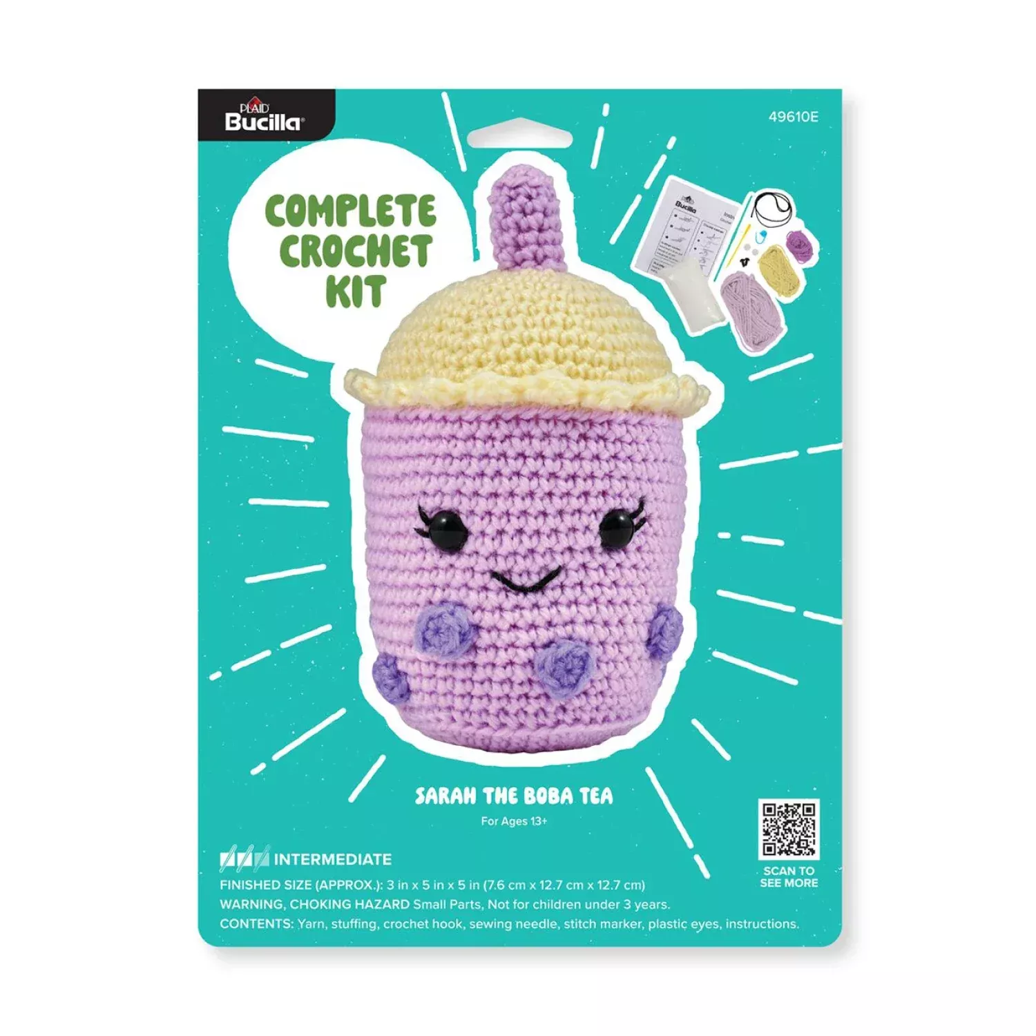 Sarah Boba Tea Amigurumi Kit