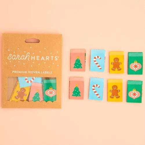 Sarah Hearts | Holiday Labels - 8 pack