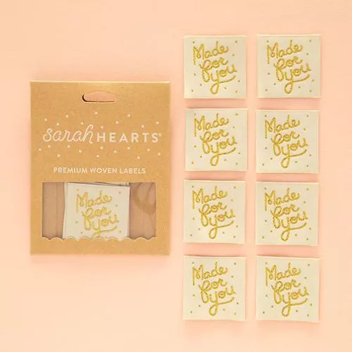 Sarah Hearts | Made for You Gold Labels - 8 pack