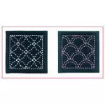 Sashiko Coaster Kit #262 Navy