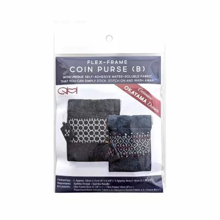 Sashiko Flex Frame Coin Purse B Kit 2ct