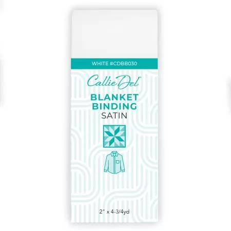 Satin Blanket Binding White 2in x 4-3/4yd
