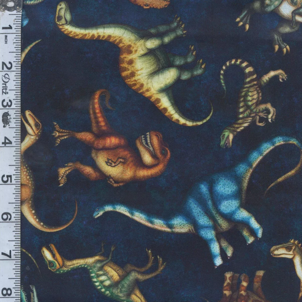 Savage Kingdom - Tossed Dinosaur Navy