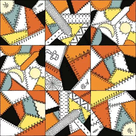Scary Scraps - Crazy Patchwork Multi