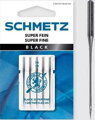 Schmetz Black Super Fine s10/70 130/705H-SU XS