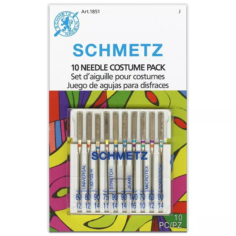 Schmetz Costume and Cosplay Assorted Machine Needles 10 Pack
