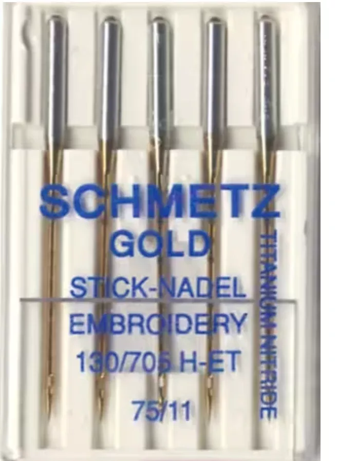 Schmetz Gold Titanium 75/11 Embroidery