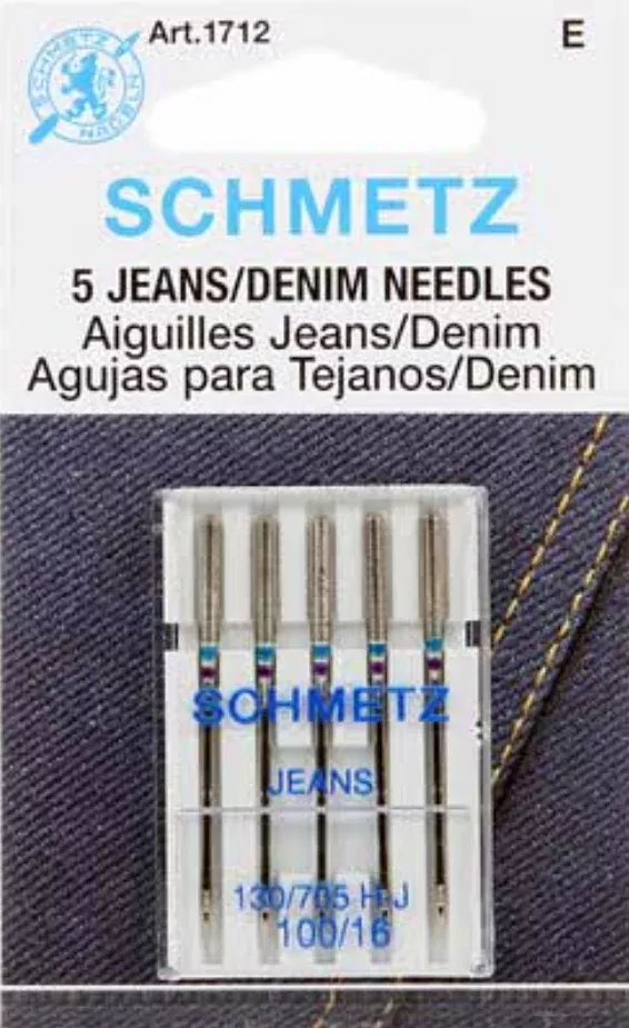Schmetz - Jeans/Denim Needles Pkg of 5 - 100/16