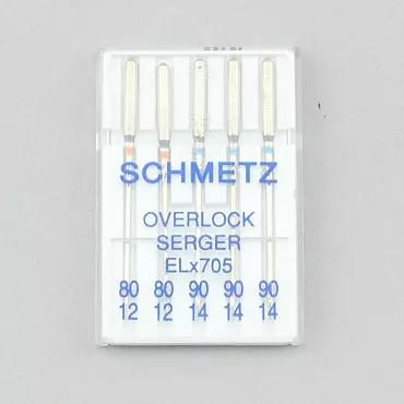 Schmetz Overlock Serger Needles ELx705 Asst 80/12 & 90/14