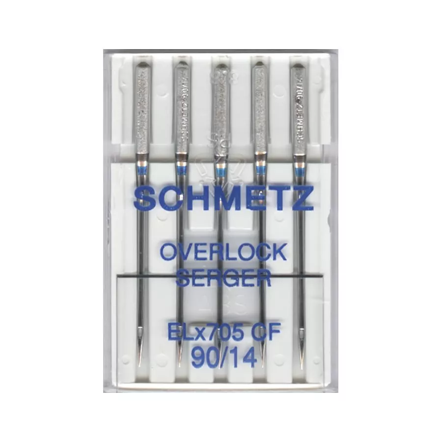 Schmetz Overlock Serger Needles ELx705CF Chrome 90/14 '