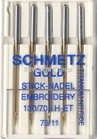 SCHMETZ Sewing Machine Needles – Embroidery Gold