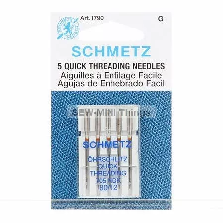 SCHMETZ Sewing Machine Needles QUICK THREADING