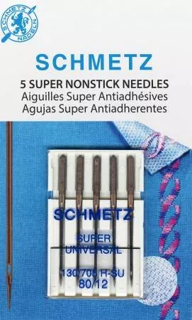 Schmetz Super Nonstick Needle 5pk 80/12