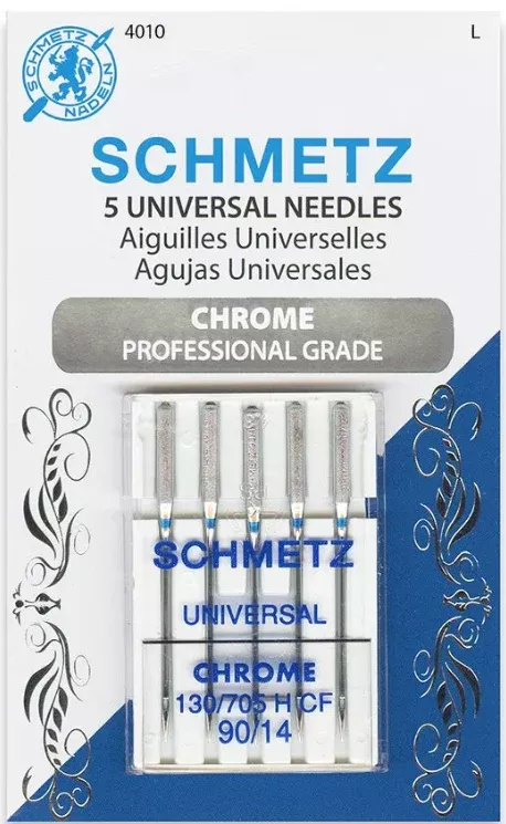 Schmetz - Universal Needles Chrome Professional Grade Pkg of 5 - 90/14