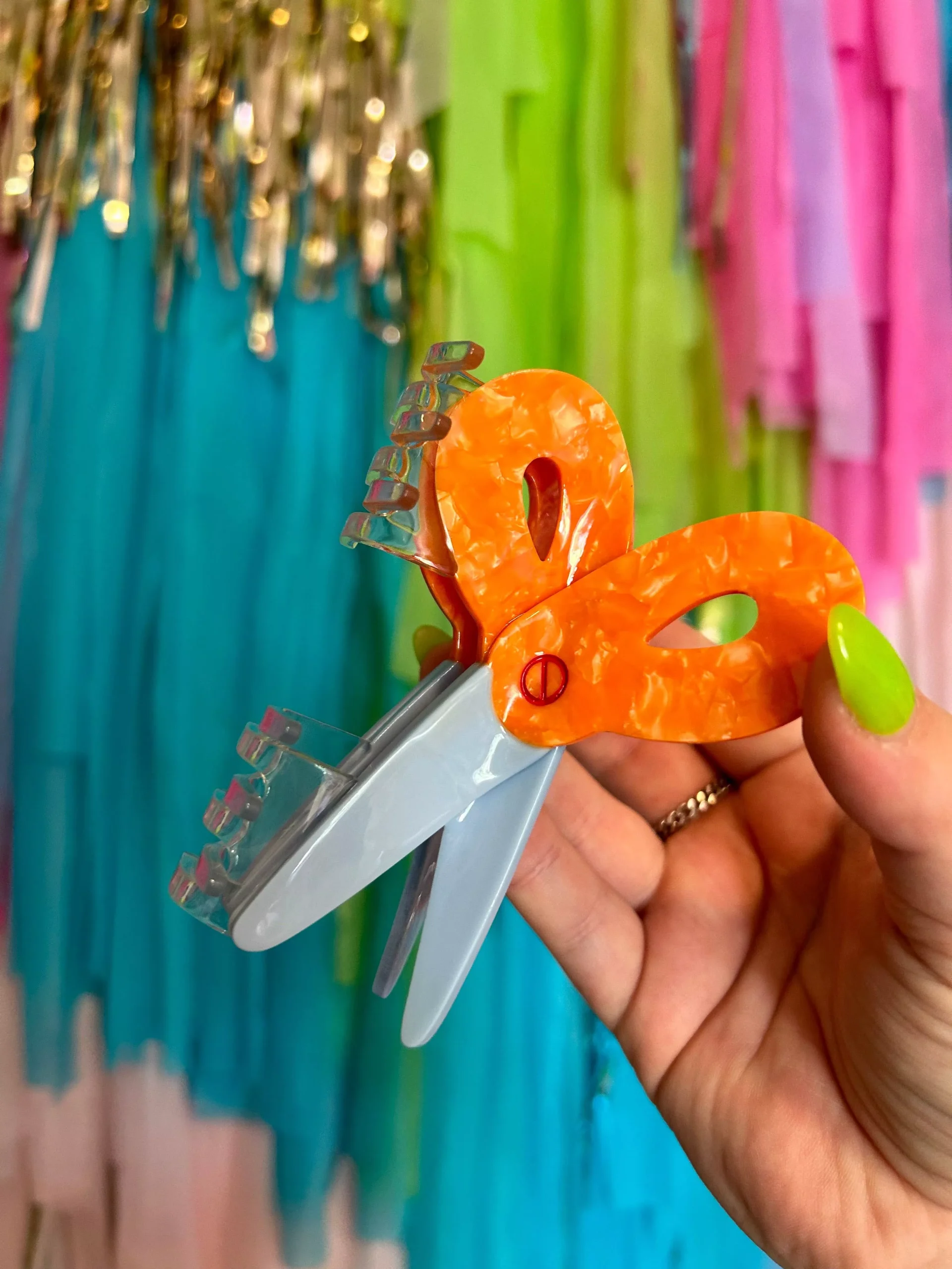 Scissors Hair Claw - Small