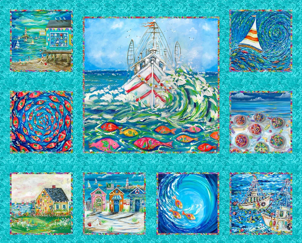 Seaside Summer - Ocean Panel