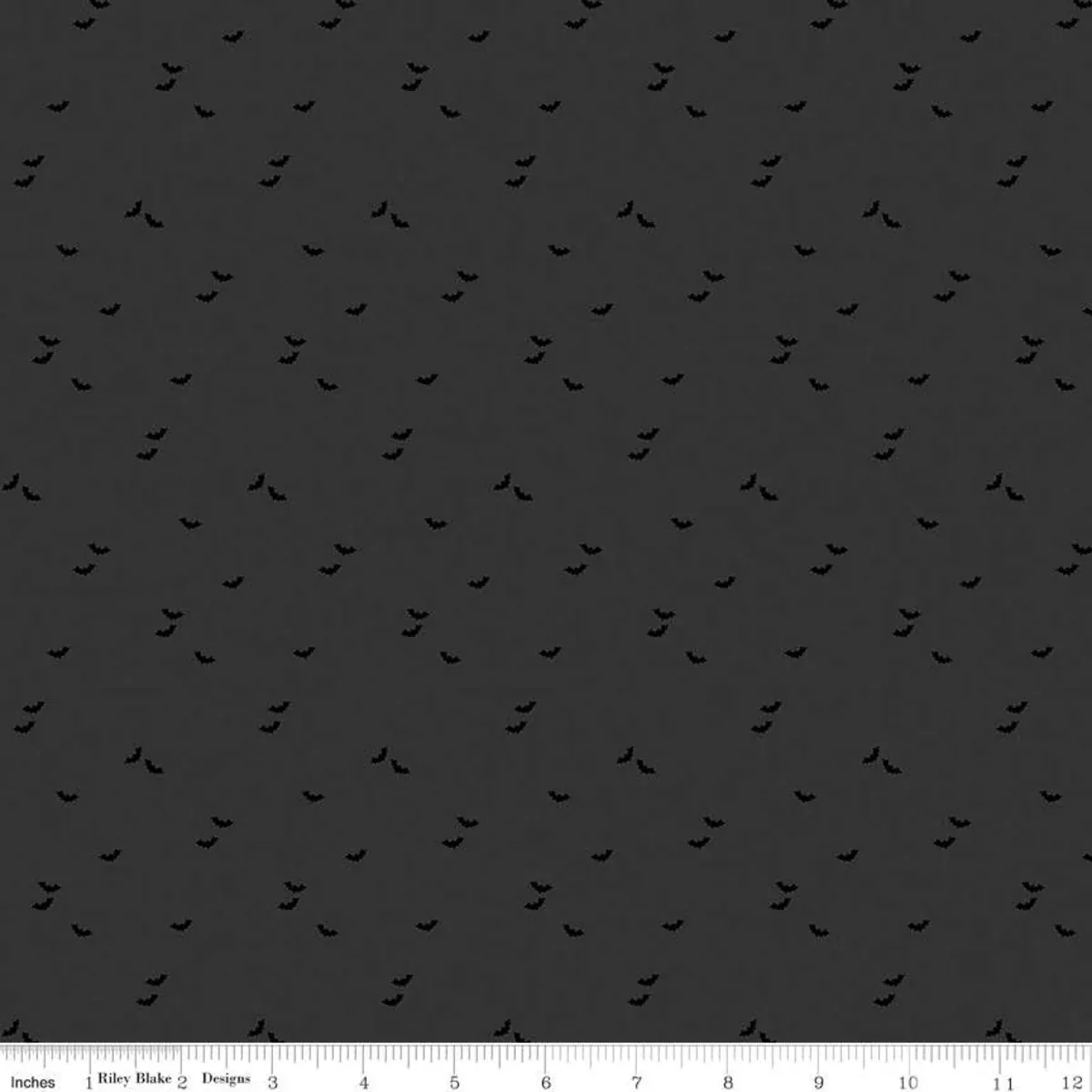 Seasonal Basics Black Bats Fabric 1 Yd Cut