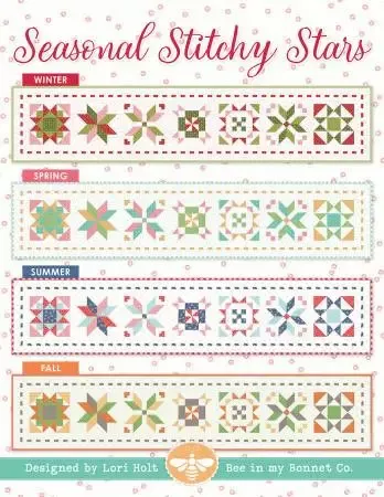 Seasonal Stitchy Stars Tablerunner Pattern ISE-274