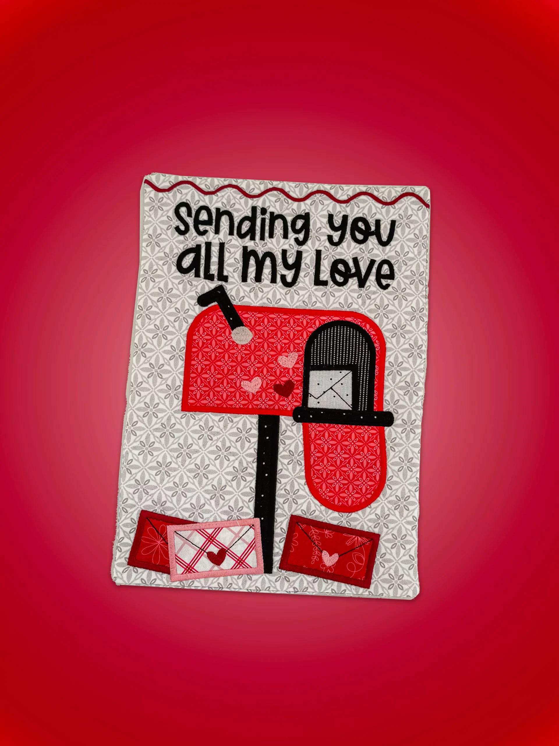 Sending All My Love Valentine Pennant (Downloadable Sewing Pattern)