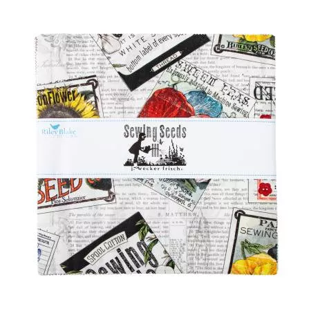 Sewing Seeds III : 10in Squares, 42pcs/bundle - #10-15680-42 - Riley Blake