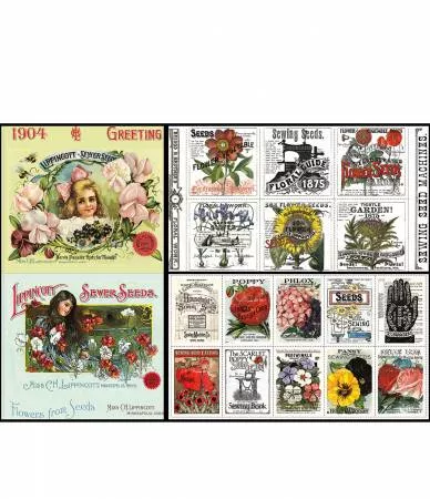 Sewing Seeds III : Panel Bundle, 3pcs/bundle - #1P-15680-3 - Riley Blake