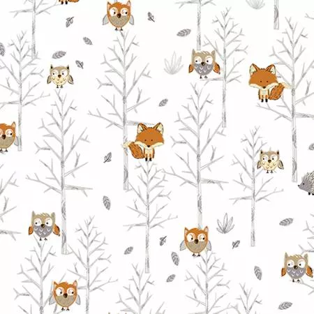 Shannon Fabrics 60 in Wide Treetop Cloud Cuddle Minky Snow840048741769 .