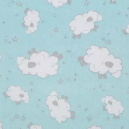 Shannon Fabrics 60" Wide Baaa Cuddle Print Minky BAAASALTWATER .