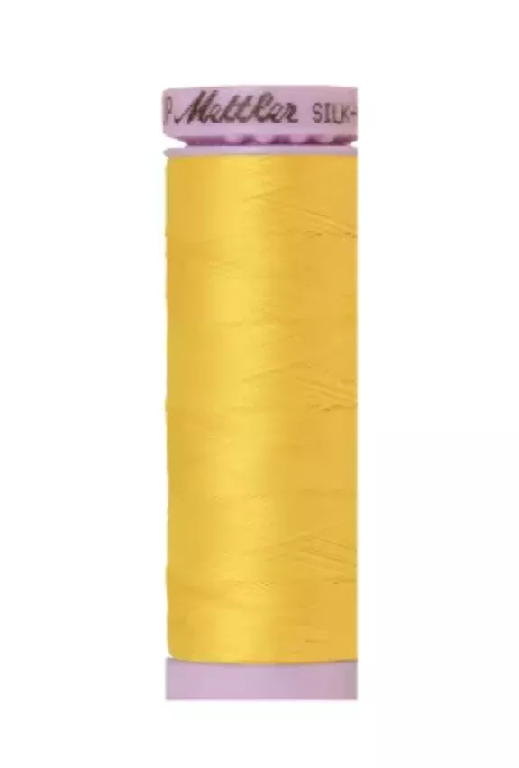Silk-Finish 50wt Solid Cotton Thread 164yd/150M Vibrant Yellow