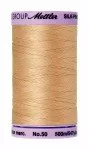 Silk-Finish 50wt Solid Cotton Thread 547yd/500M Oatstraw by Mettler 9104-0260