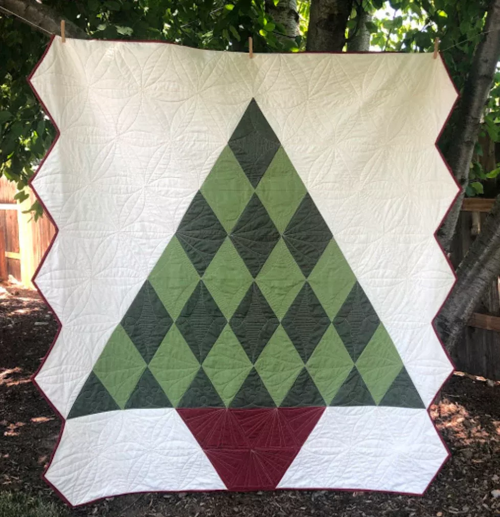 Sixty Degree Tree Quilt (Downloadable Sewing Pattern)