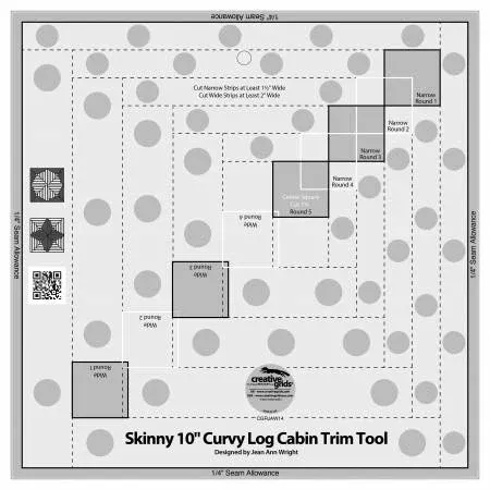 Skinny 10" Curvy Log Cabin Trim Tool