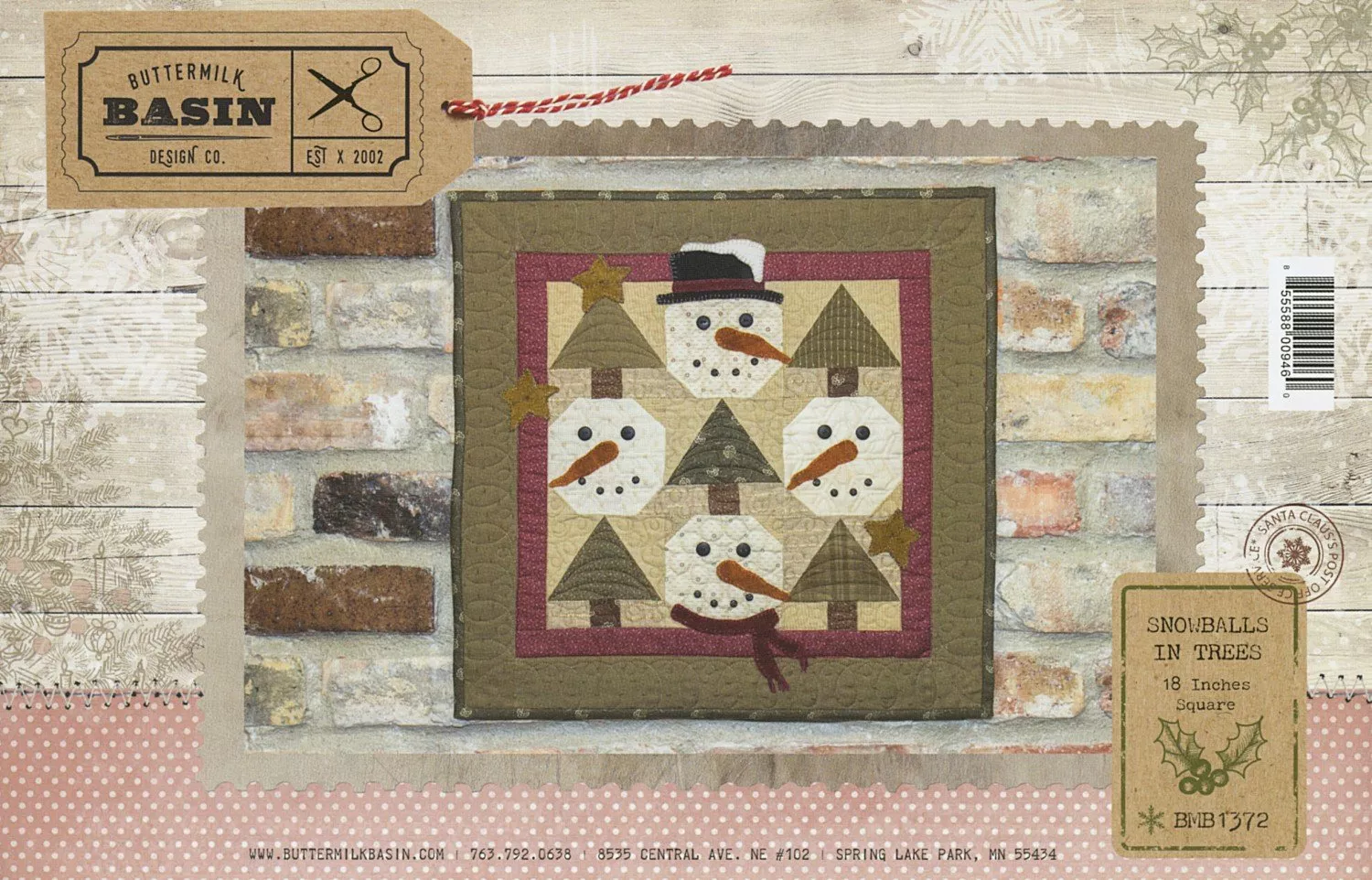 Snowballs in Trees Pattern