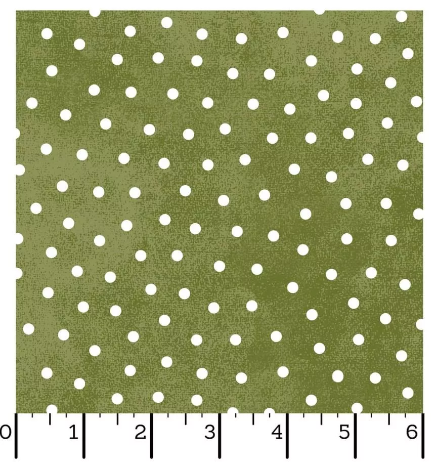 Snowtop Mountain - Flannel - Maywood Studio - Dots Green - MASF18506-G2