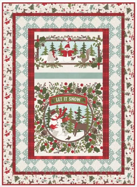 Snowtop Mountain FLANNEL Quilt KIT - 42" x 58" includes binding