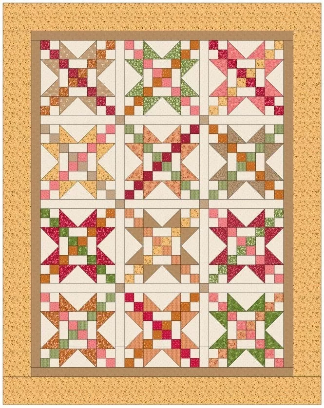 Something Baked with Love : 68" x 86" Quilt Kit Featuring Baked with Love fabric - #504708