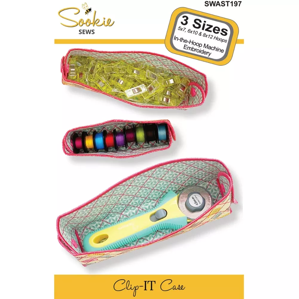 Sookie Sews - Clip-IT Case | Machine Embroidery
