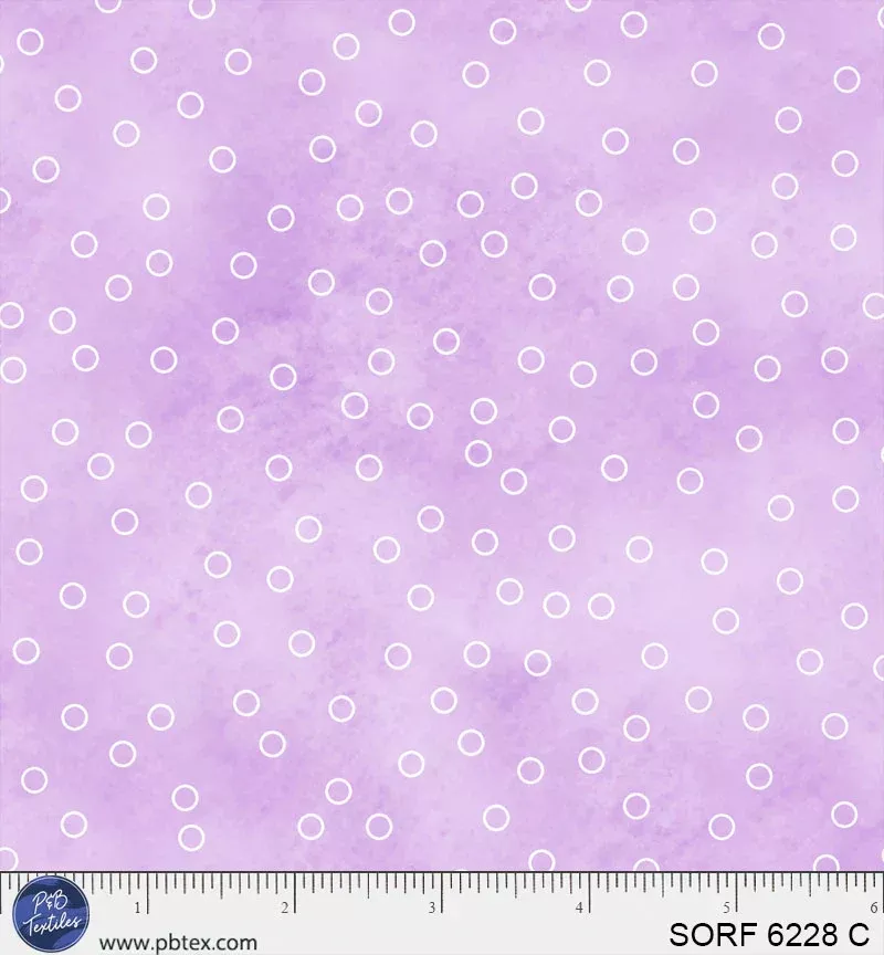 Sorbet Flannel - Circles Purple