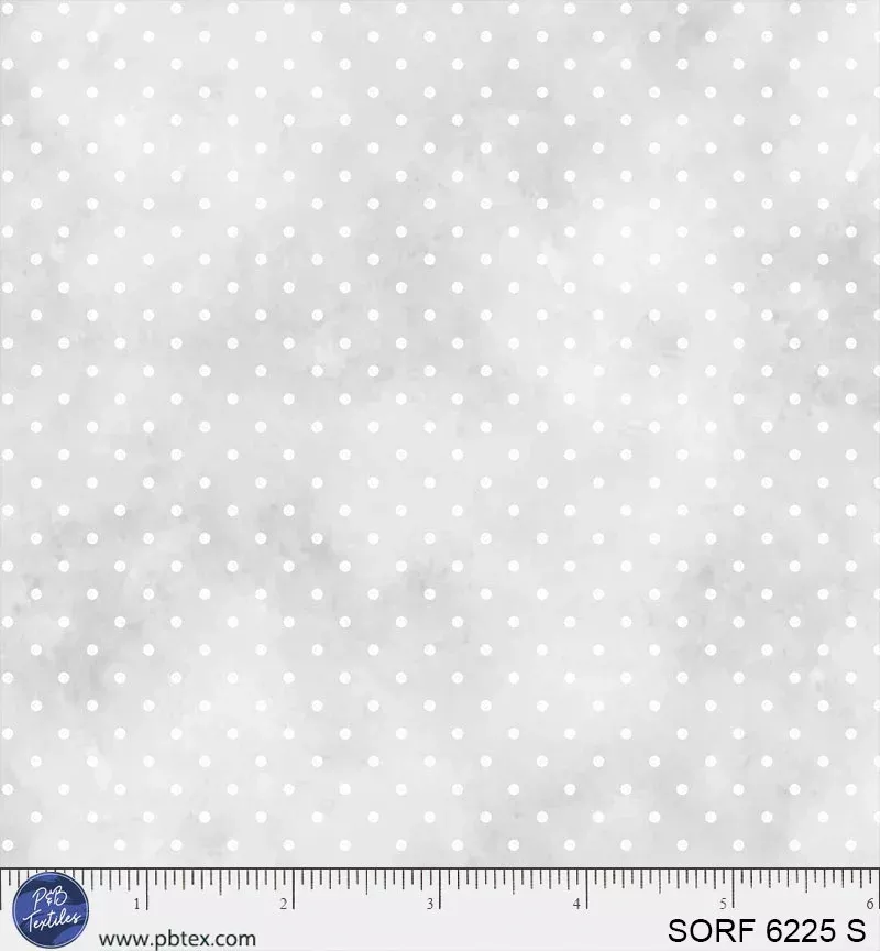 Sorbet Flannel - Pin Dots Silver