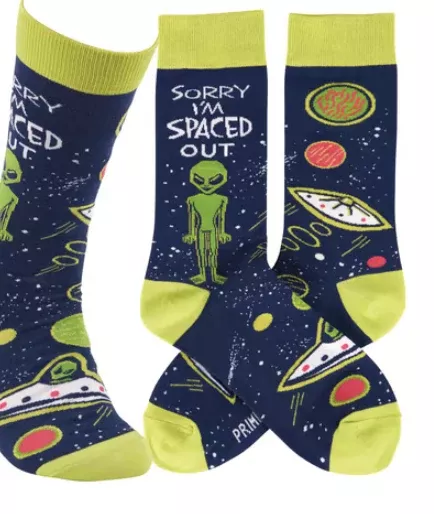 Sorry I'm Spaced Out Socks