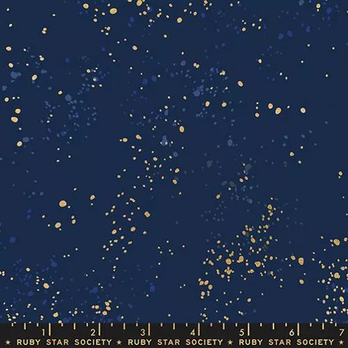 Speckled Canvas - Metallic - Ruby Star Society - Navy RS1117-105LM